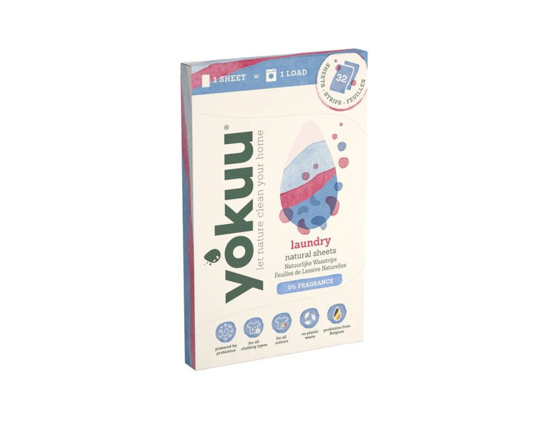 Yokuu wasstrips - wasmiddeldoekjes - 0% fragrance - 32 stuks