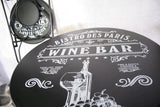 Sens bistroset paris 3-delig metaal zwart - afbeelding 2