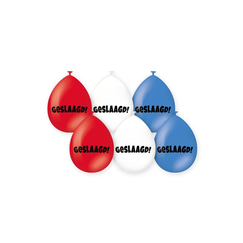 Paperdreams party ballonnen geslaagd rood wit blauw