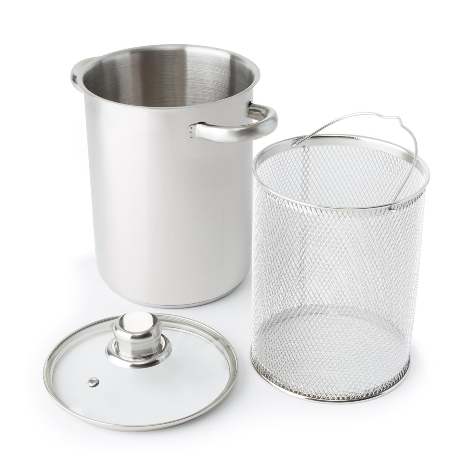 Kitchen tools imperial kitchen asperge-pastapan 19x14 cm rvs
