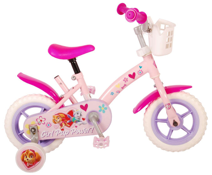 Paw Patrol Kinderfiets - Meisjes - 10 inch - Roze - Doortrapper