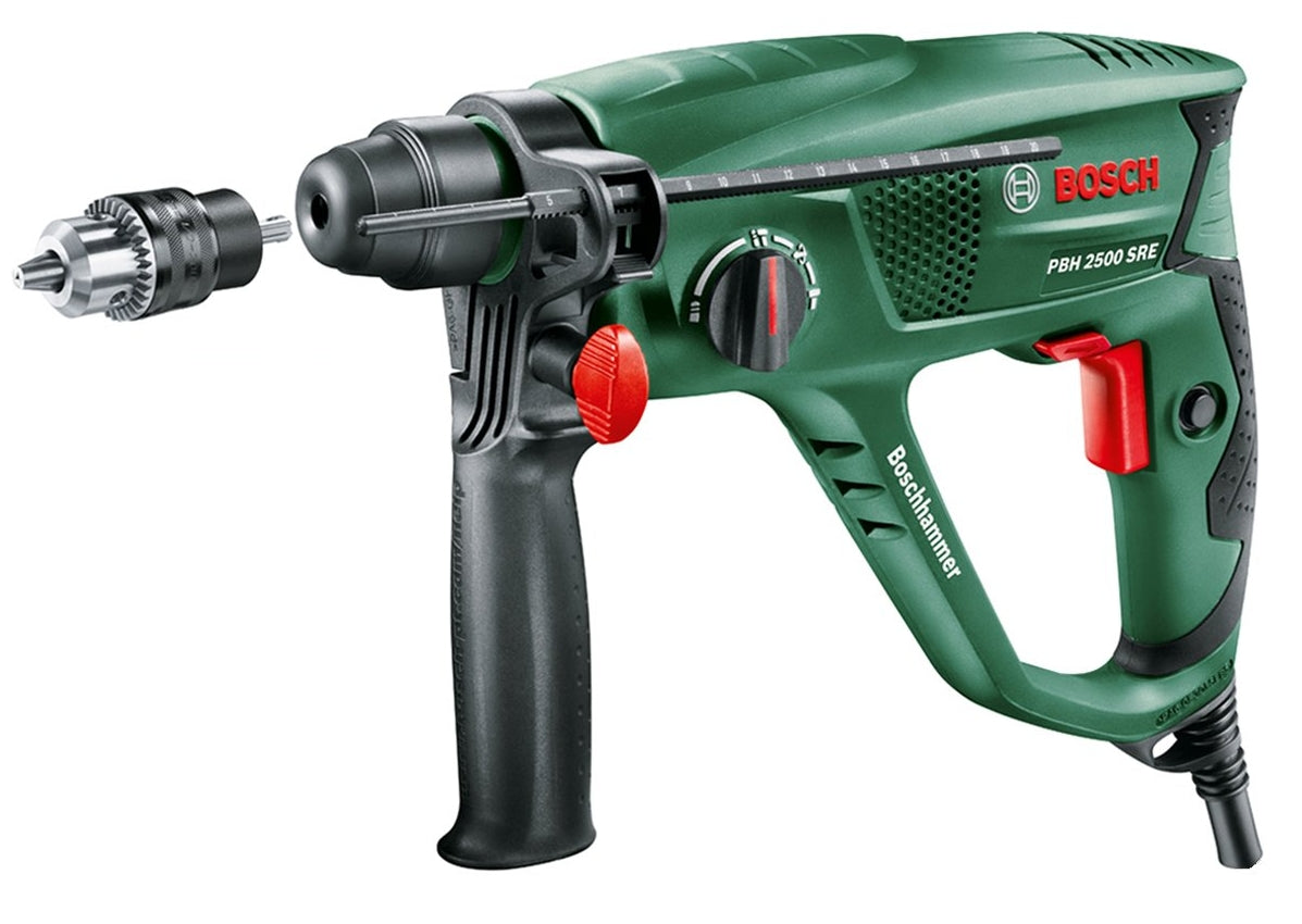 Bosch groen pbh 2500 sre boorhamer | 600w 1.9 joule - 0603344402