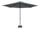 Madison parasol mykanos push-up rond 250 cm met tilt-functie 100%poly grijs