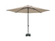 Madison parasol mykanos push-up rond 250 cm met tilt-functie 100%poly ecru