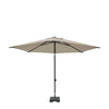 Madison parasol elba push-up rond 300 cm met tilt-functie 100%pol ecru