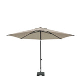 Madison parasol elba push-up rond 300 cm met tilt-functie 100%pol ecru - afbeelding 1