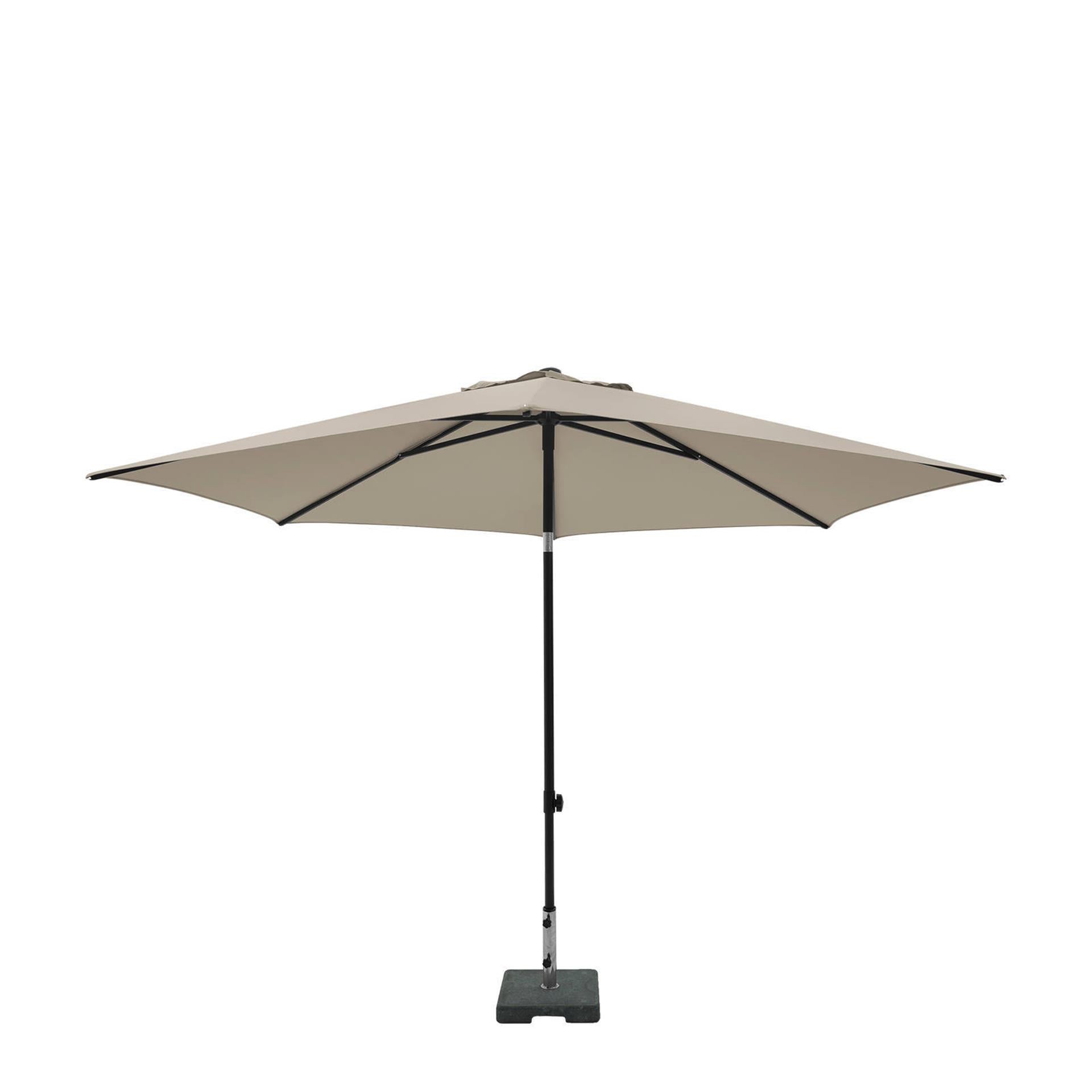 Madison parasol elba push-up rond 300 cm met tilt-functie 100%pol ecru