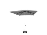 Madison parasol moraira push-up vierk. 230x230cm met tilt-functie sage groen - afbeelding 1