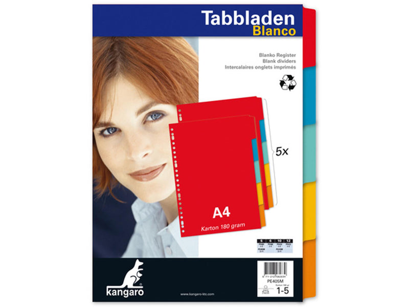 Kangaro tabbladen a4 23 rings karton