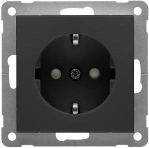 Enzo peha badora mat zwart stopcontact ra + kinderbeveiliging - 4603520