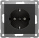 Enzo peha badora mat zwart stopcontact ra + kinderbeveiliging - 4603520