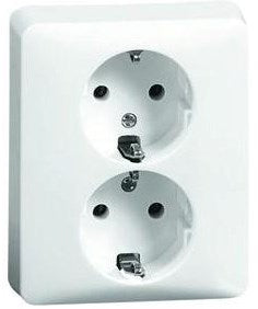 Peha inbouw stopcontact ra dubbel lw - 4602217
