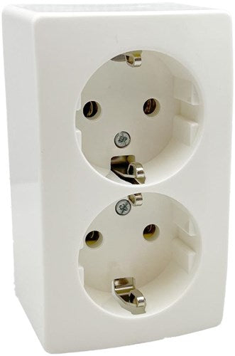 Peha opbouw stopcontact ra dubbel lw - 4678995