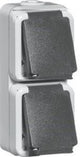 Peha swd opbouw stopcontact dubbel verticaal - 4657961