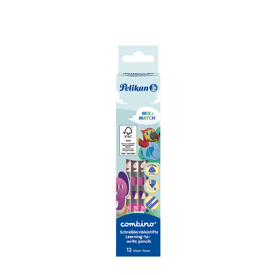 Pelikan potloden combino pink 12 stuks