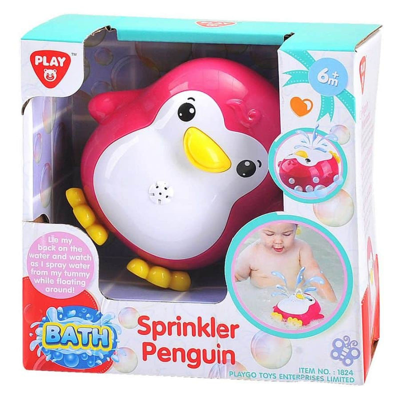 Playgo - water spuitende bad pinguïn