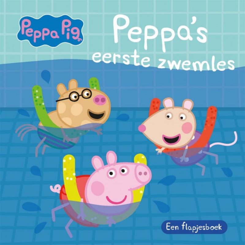 Big balloon peppa's eerste zwemles