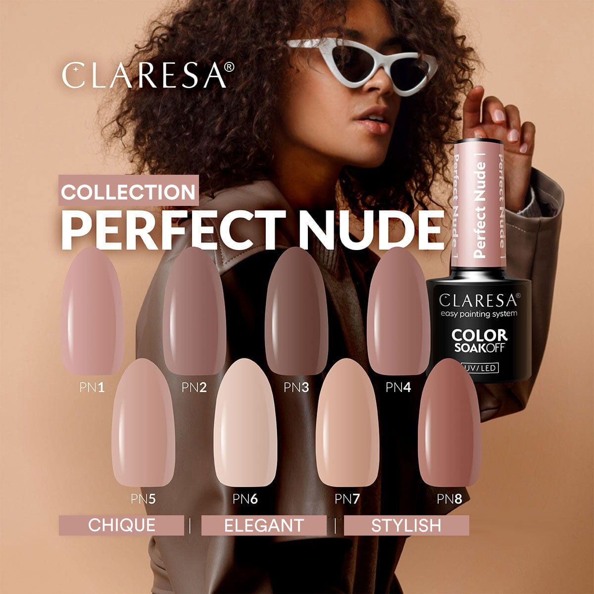 Claresa uv led gellak 5ml perfect nude 5