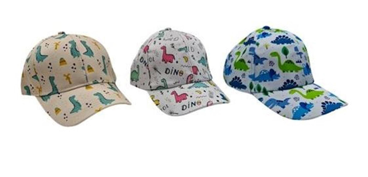 Kinder basebalcap dino's 3ass.
