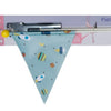 Beveiligingsvlag Pexkids Rocket Blue met raketafdruk