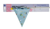 Beveiligingsvlag Pexkids Rocket Blue met raketafdruk - afbeelding 3