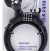 Pexkids cijfer kabelslot zwart flappie de waakhond silicone