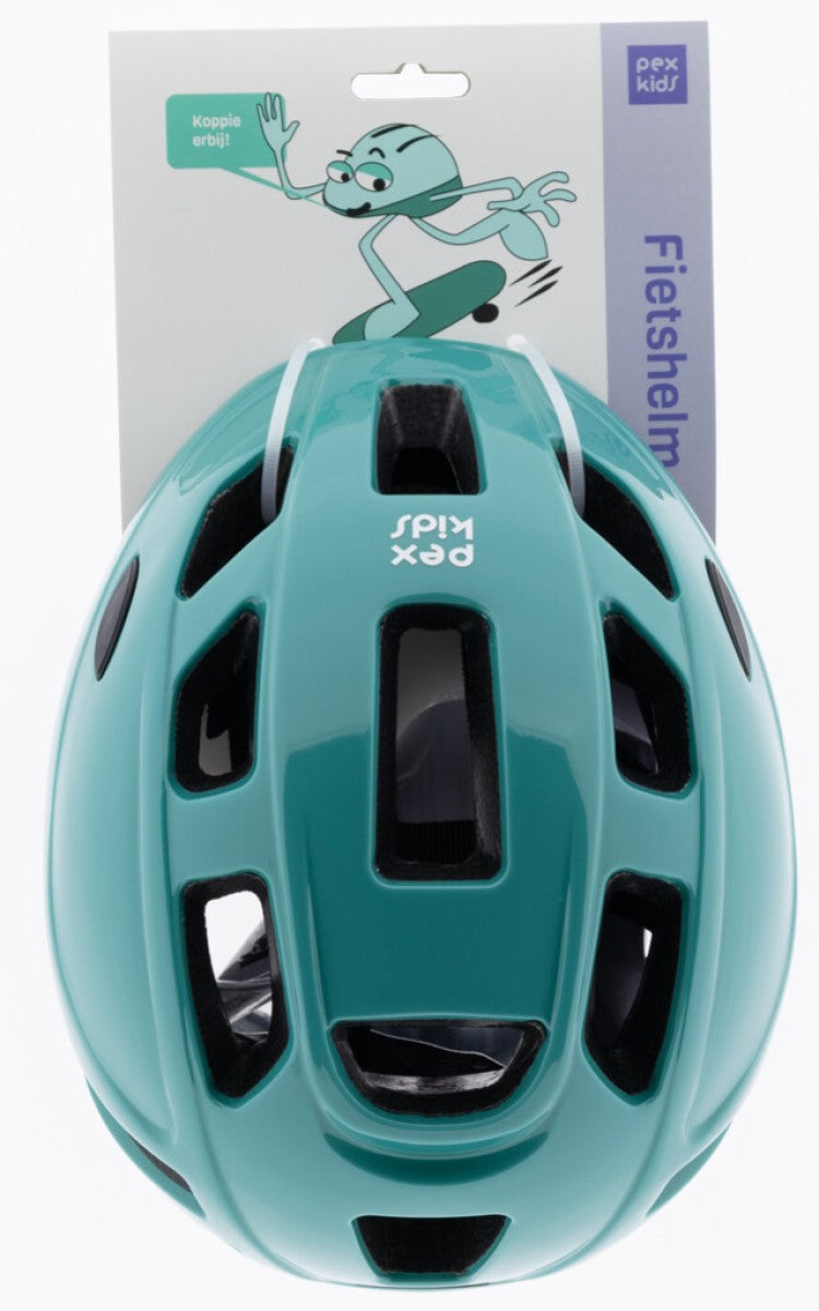 Pexkids kinderhelm in-mold 48-52cm turquoise