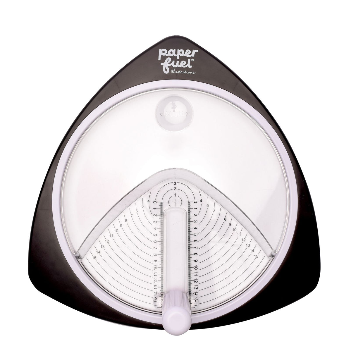 Paperfuel • cirkelsnijder ø15cm incl. 3 reservemesjes zwart