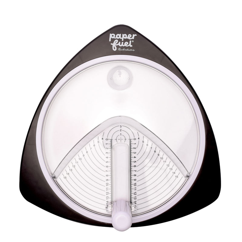 Paperfuel • cirkelsnijder ø15cm incl. 3 reservemesjes zwart