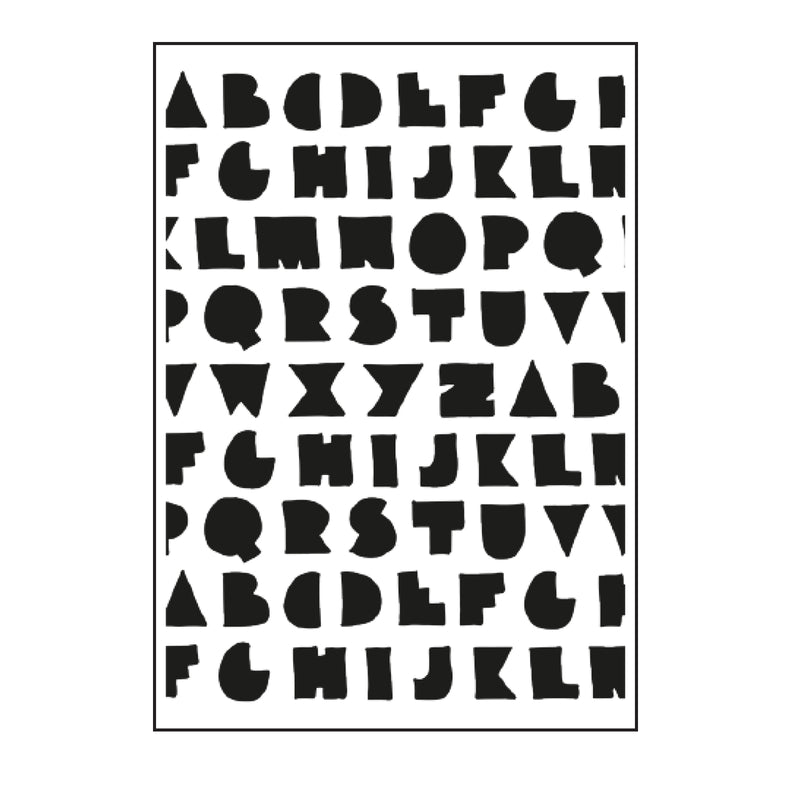 Paperfuel • embossing sjabloon a6 solid as a rock