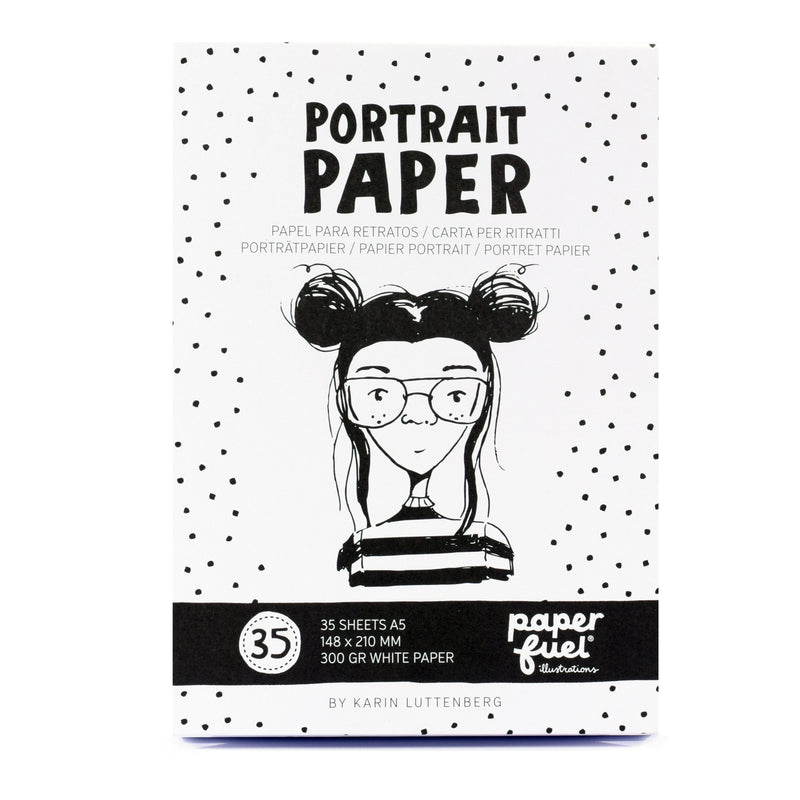 Paperfuel • portretpapier a5 35vellen wit