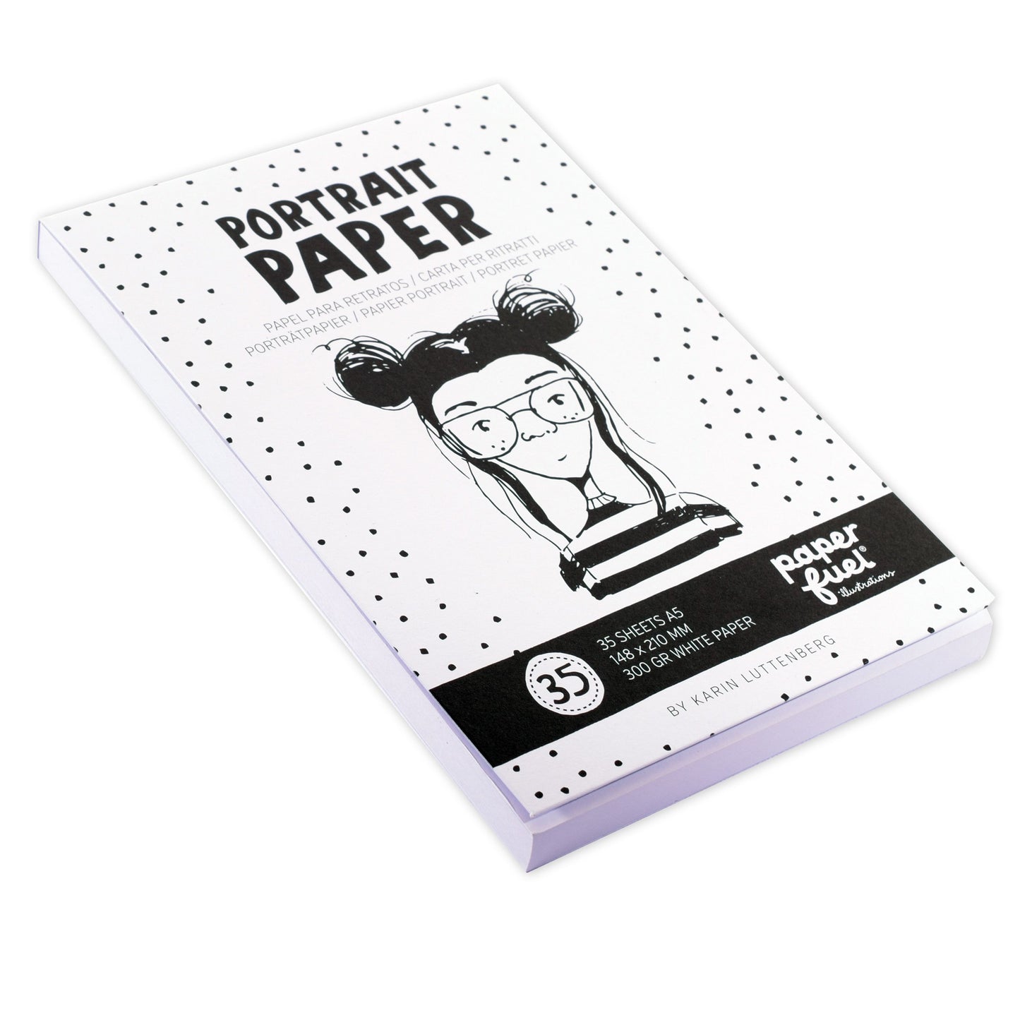 Paperfuel • portretpapier a5 35vellen wit