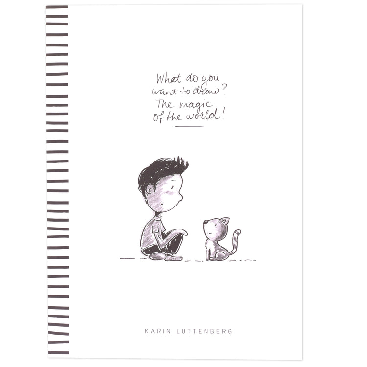 Paperfuel • schetsblok what do you want to draw? 300g a4 40 vellen