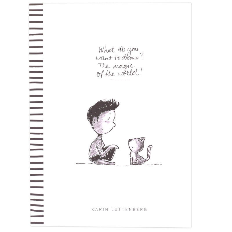 Paperfuel • schetsblok what do you want to draw? 300g a4 40 vellen