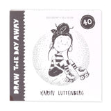 Paperfuel • blanco kaartenblok draw the day away 300g 13x13cm 40 vellen - afbeelding 1