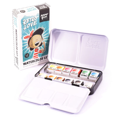 Paperfuel • aquarel set road to retro