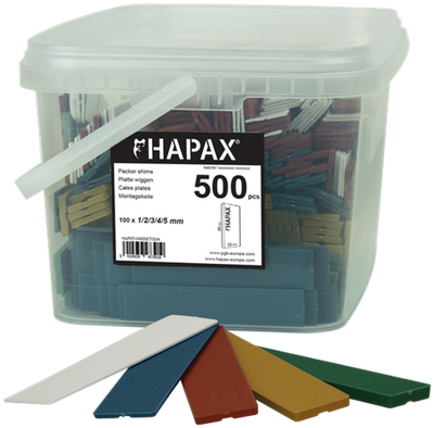 Pgb-europe - hapax assortment platte wiggen 22x95 500st - hap051n00set02m