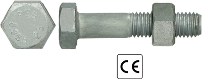 Pgb-europe pgb-fasteners | sb-bout ce 8.8 en15048-1 m16x80 tvz | 25 st - f15048810016000803