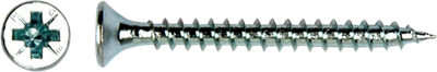 Pgb-europe pgb-fasteners | spaanplaatschroef ø 4,0x40 mm pozidrive pz2 - voldraad verzinkt | 200 st - pgwvzv001004000403