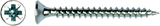 Pgb-europe pgb-fasteners | spaanplaatschroef ø 4,0x40 mm pozidrive pz2 - voldraad verzinkt | 200 st - pgwvzv001004000403 - afbeelding 2