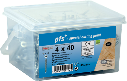 Pgb-europe pgb-fasteners | spaanplaatschroef pfs-t ø 5x80 tx25 | 140 st