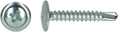 Pgb-europe pgb-fasteners | zelfborende schroef bolkop+kraag ø 4,20x32 zn | 200 st - 0zbbkr001004203204