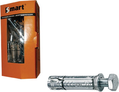 Pgb-europe smart | keilbout met tapbout m10x15x70 zn | 15 st sm000t001100070e