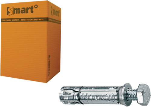 Pgb-europe smart | keilbout met tapbout m6x35x70 zn | 50 st sm000t0010600703