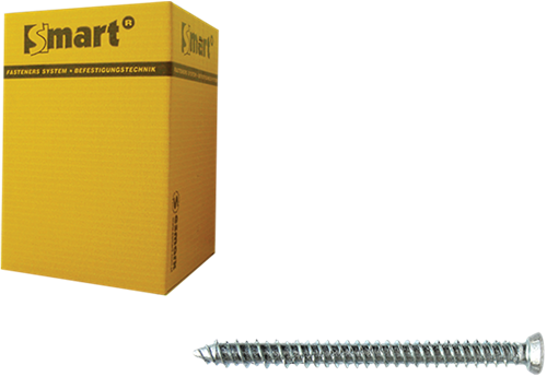 Pgb-europe smart | kozijnschroef vzk-t30 ø 7,50x152 zn | 100 st sm0wsf0010751523