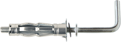 Pgb-europe smart | metaal hollewandplug + l-haak m4x32 zn sm0hwl001040032h