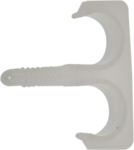 Pgb-europe smart | nylon plugclip dubbel 16-19 wit | 50 st sm0pcdn001600193