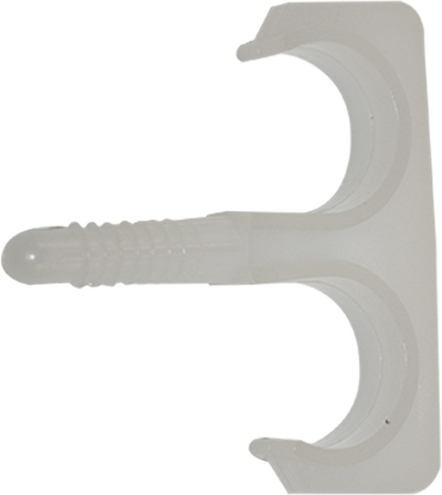 Pgb-europe smart | nylon plugclip dubbel 16-19 wit | 50 st sm0pcdn001600193