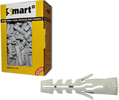 Pgb-europe smart | nylon spreidplug met boord smart ø 6x30 | 100 st - sm00pbn00060030e