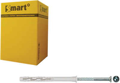 Pgb-europe smart | raamplug +schroef vzk tx ø 8x140 nzn | 50 st sm0rptn010801403